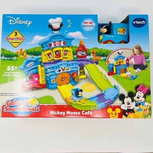 Vtech Disney Go! Go! Smart Wheels Mickey Mouse Cafe Playset NIB - Picture 3 of 7